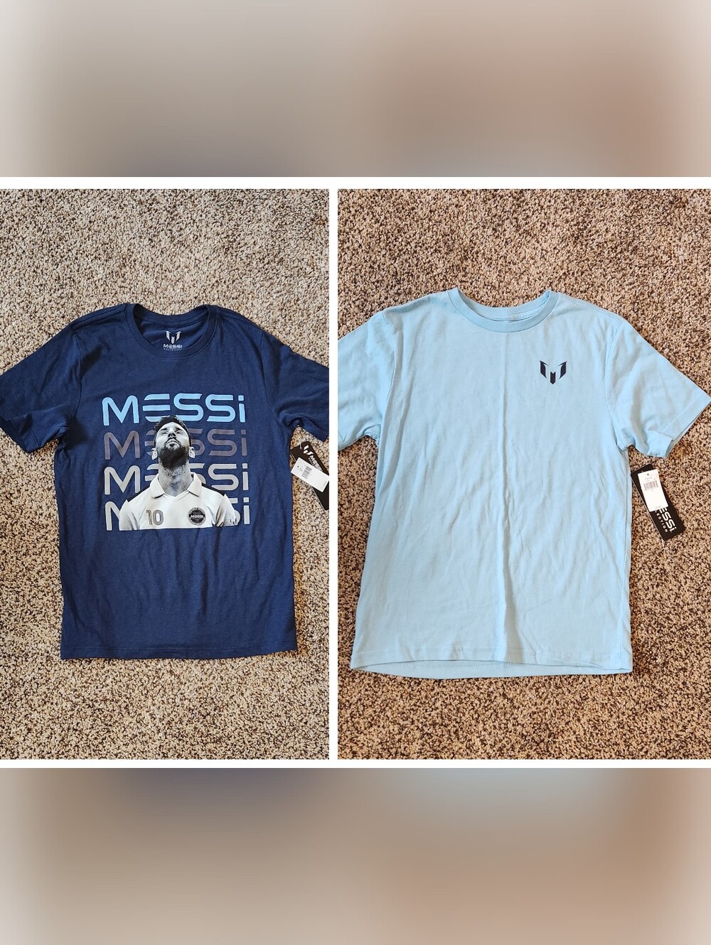 2 Kids Messi Graphic Tees - Blue